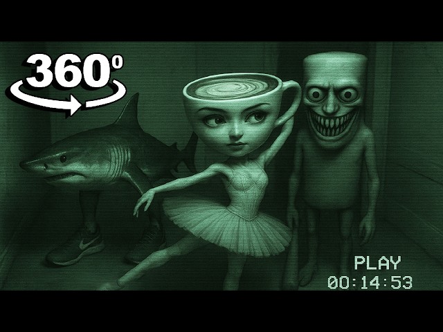 360 VR Horror: Tung Tung Sahur, Tralalero Tralala, Bombardino Crocodilo, Ballerina Capuchina