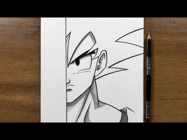 How to Draw Goku Step by Step | Easy Dragon Ball Drawing Tutorial