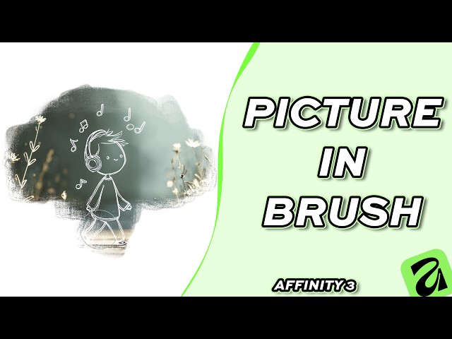 How to Put a Picture Inside a Brush Stroke in Affinity 3