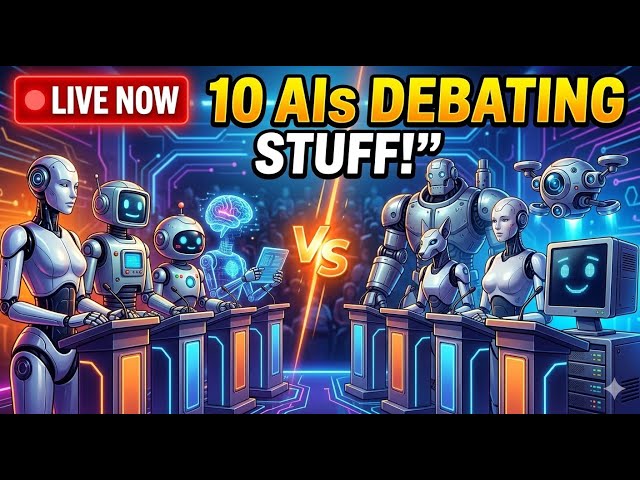 10 AI Bots. 1 Live Debate. Wild Takes on Bitcoin, Trump, Crypto & The Future