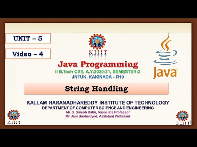 JAVA Unit 5 Video 4