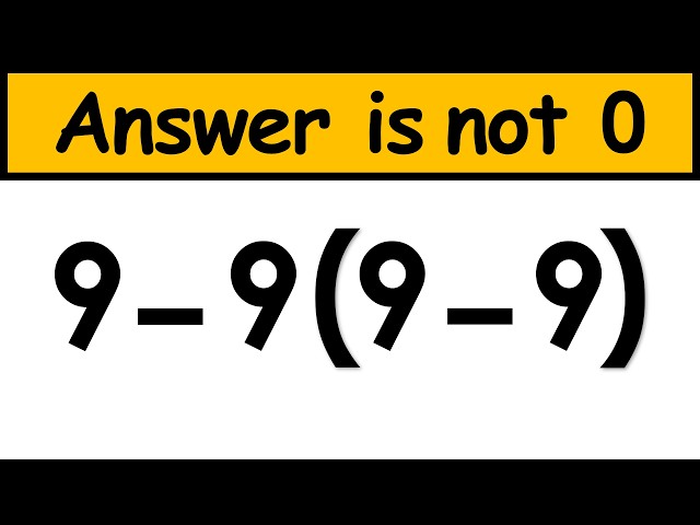 Only 1 in 5 Can Solve This PEMDAS Problem!