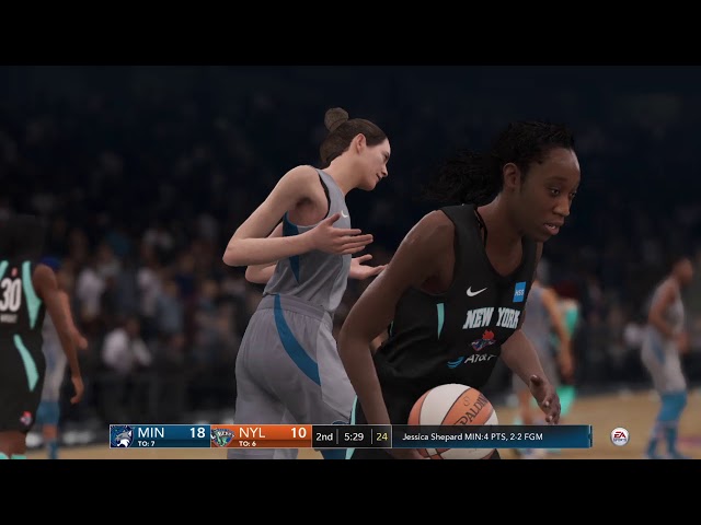 WNBA 2019 Season Showcase Minnesota Lynx @ New York Liberty NBA LIVE 19 Full Game Sim