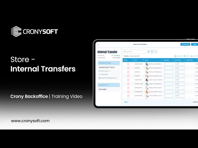 Quick Tutorials | Store | Internal Transfer