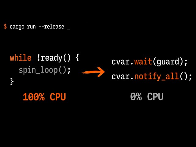 Rust Condvar Explained: Stop Wasting 100% CPU