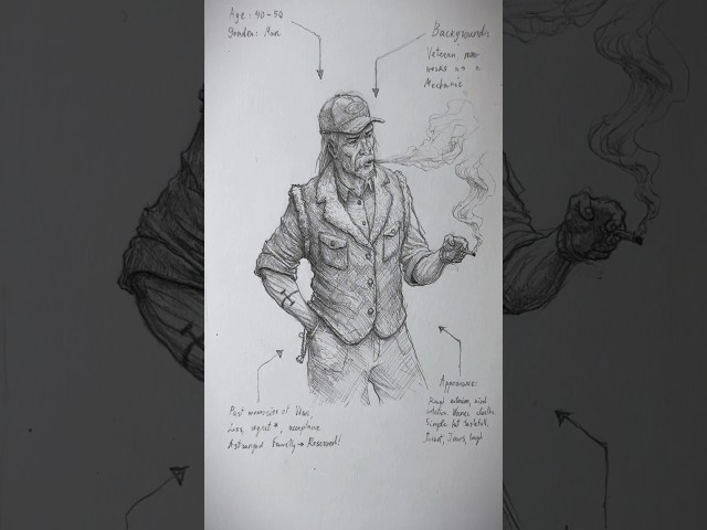 How To Draw an Original CHARACTER #drawing #foryou #sketch #shorts