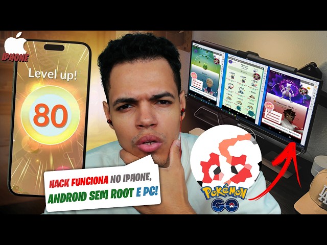 MELHOR HACK FAKE GPS PRA IPHONE, ANDROID SEM ROOT E COMPUTADOR DE POKÉMON GO - COMO INSTALAR E USAR!