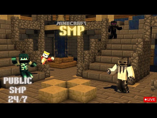 Minecraft SMP LIVE – Public Server – 24/7 Online