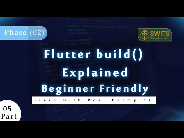 Flutter build() Method Explained in Urdu | How Widgets Display on Screen | Beginner Tutorial