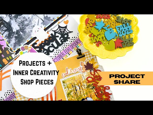 Fall & Halloween Scrapbook Inspiration | New Acrylic Titles + Mini Albums