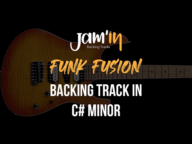Funk Fusion Guitar Backing Track in C# Minor
