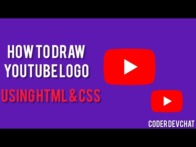 Inspired by  @AsmrProg   How To Make YouTube Logo Using HTML & CSS Without Talking