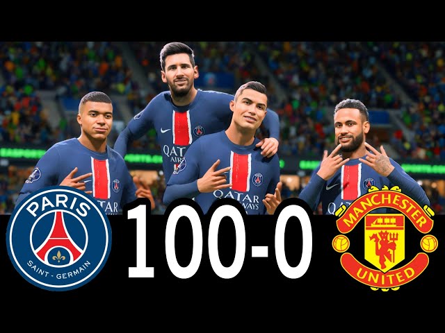 FC 25 -MESSI RONALDO NEYMAR & MBAPPE | ALL STARS |  AL NASSR 100-0 MANCHESTER UNITED