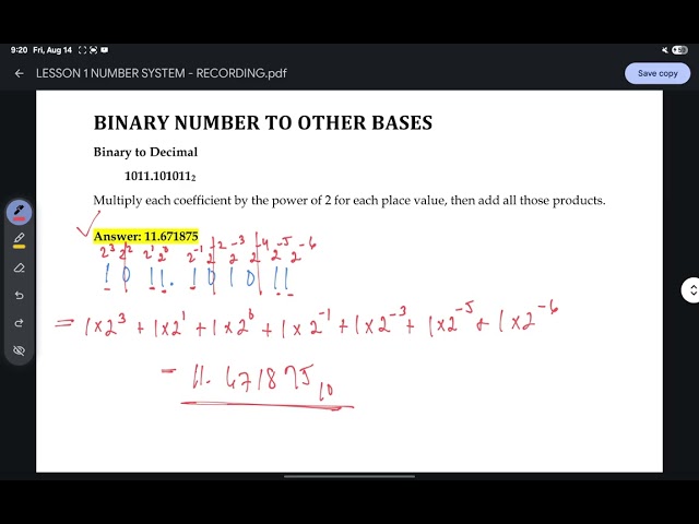 LESSON 1: NUMBER SYSTEM PART 2