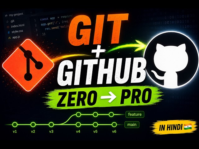 Git & GitHub Complete Tutorial in Hindi | Beginner to Pro 🚀
