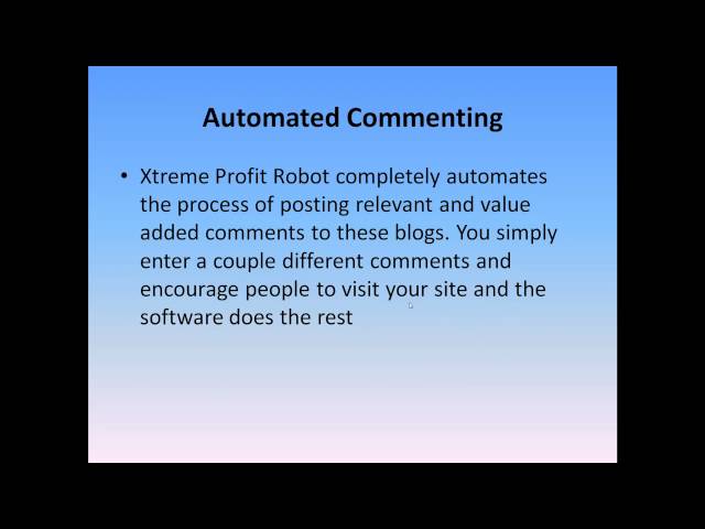 Push Button Traffic - Xtreme Profit Robot