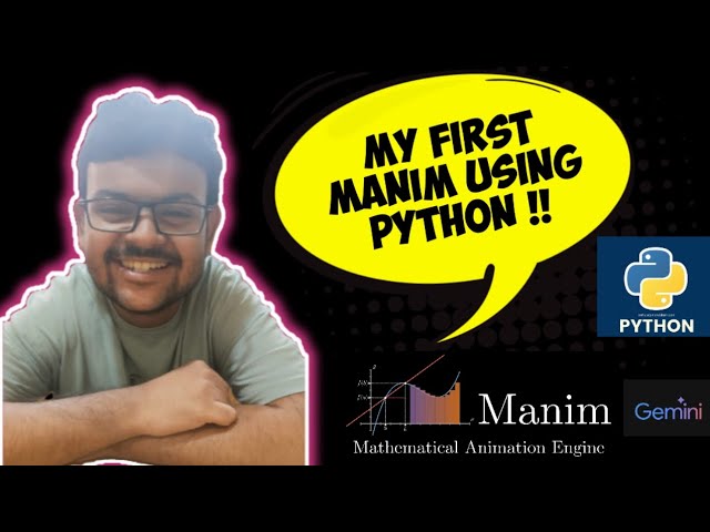 I created my first ever MANIM animation using PYTHON  🧲 🔭 🌐