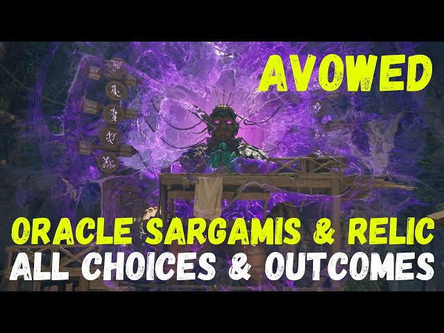 Avowed: ORACLE SARGAMIS & RELIC All Choices & Outcomes 🏺❓👁️ #avowed #gamingtips