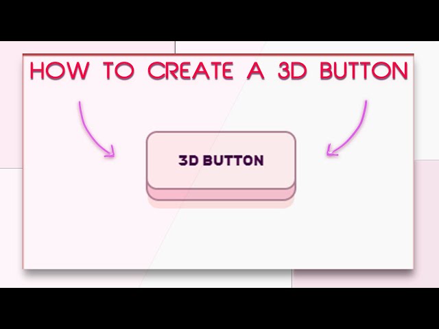 CSS 3D Button Design - Using Html and Css Only