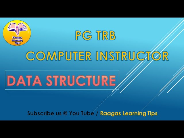 TRB Computer Instructor DataStructure 4