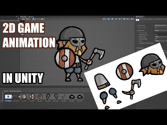2D Game Animation in Unity - Creating a Tiny Viking