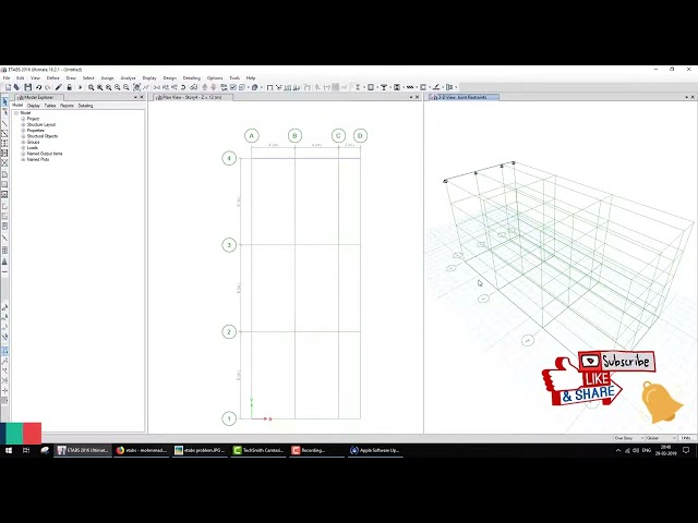 Etabs Tutorial analysis of Continuous Beam