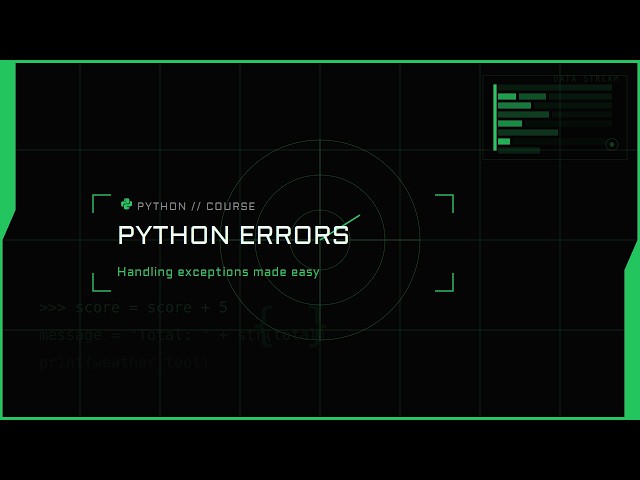 Python Basics #9 - Exceptions