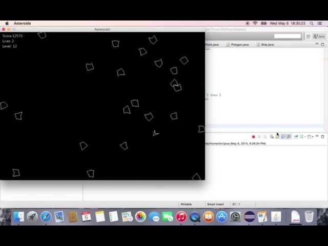 Asteroids Game. Eclipse Java. Project for school