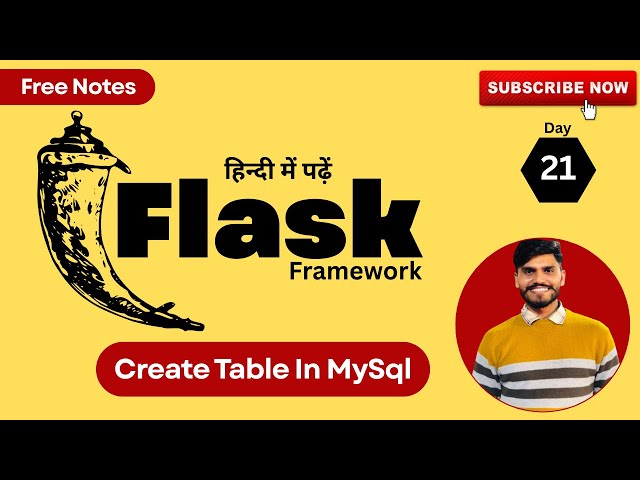 Create Table into MySQL Database using Flask | Python Flask MySQL Tutorial in Hindi