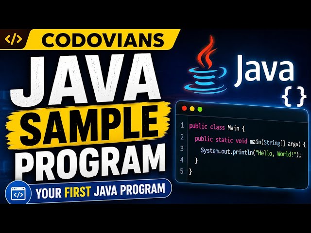 Java Sample Program | Beginner's Guide to Your First Java Program