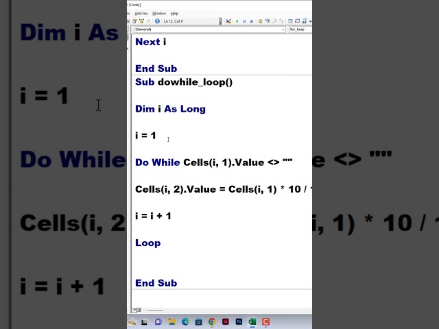 #17 VBA Sikho |Excel Magic Trick | Why Use Do While Loop in VBA #shorts #trending #viral