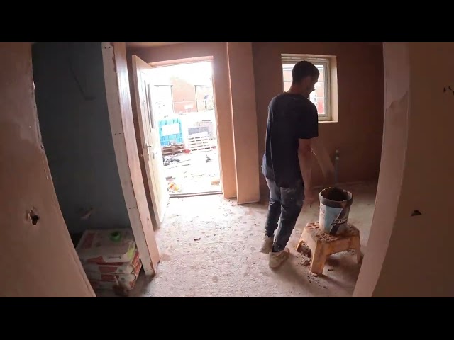 An average Wednesday as a plasterer on site. A day in the life 💪 #newvideo #plastering #learning 