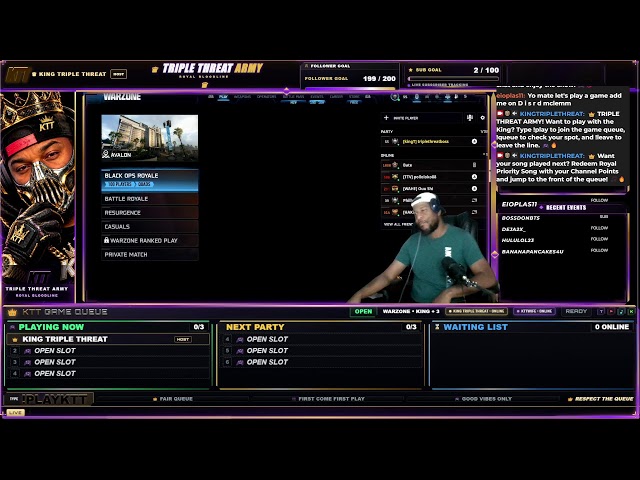 👑 KTT LIVE 🎮 BO7 WARZONE 🔥 NEW GAME QUEUE OPEN — TYPE !PLAYKTT 🌎 REP YA CITY | WHO GOT THE SMOKE? 💨