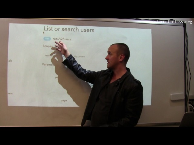 What is a web interface?