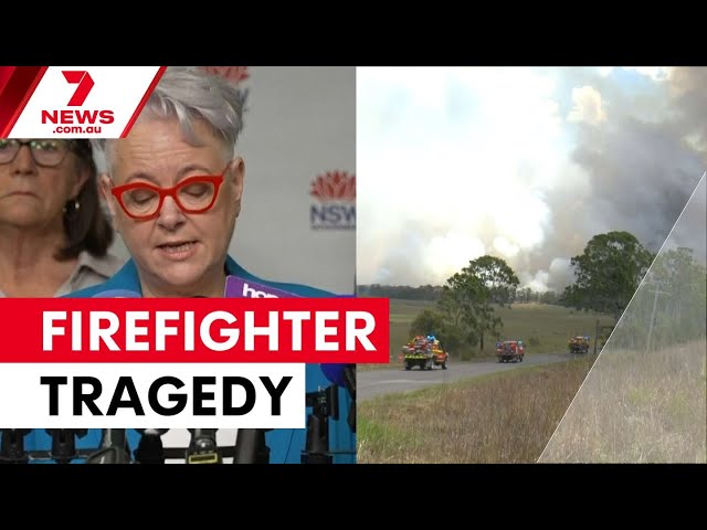 NSW firefighter dies in Buladelah fire tragedy | 7NEWS