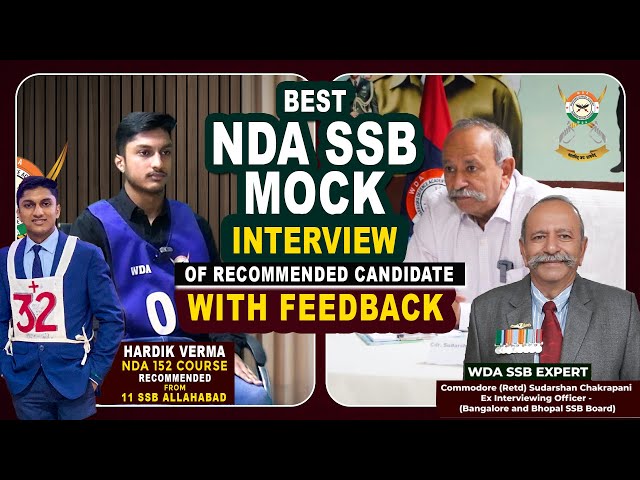 Best NDA SSB Mock Interview with Feedback of Recommended Candidate | Best SSB Coaching in Lko India
