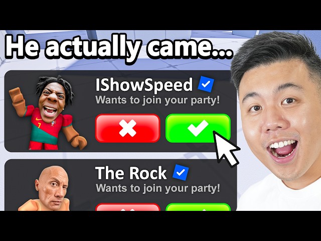 I Invited 100 Celebrities to a Roblox Rivals Tournament..