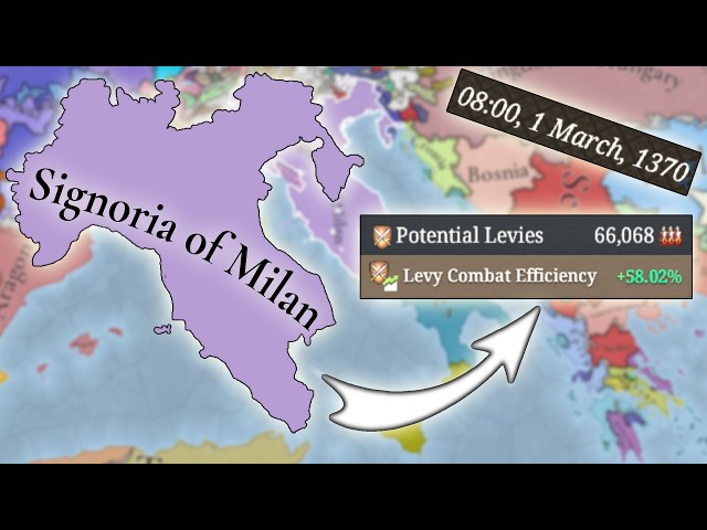 I Created a MILITARY JUGGERNAUT as MILAN in EU5!