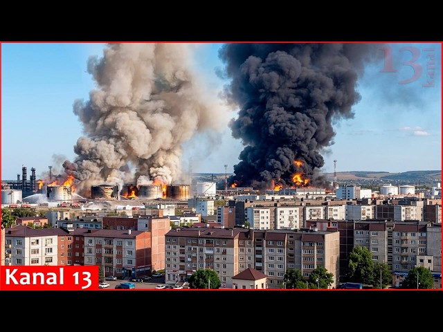 Ukraine targets Russia’s war fuel chain with strikes on refinery and oil pumping station