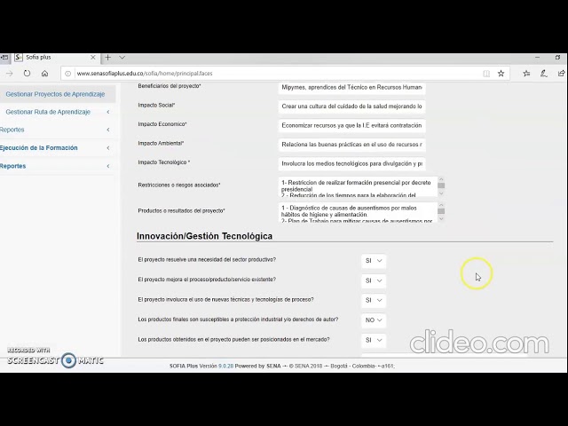 Como subir un proyecto formativo a Sofiaplus