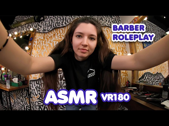 Gentle Barber Girl Takes Care of Your Hair & Beard – Personal Attention ASMR in VR180 3D