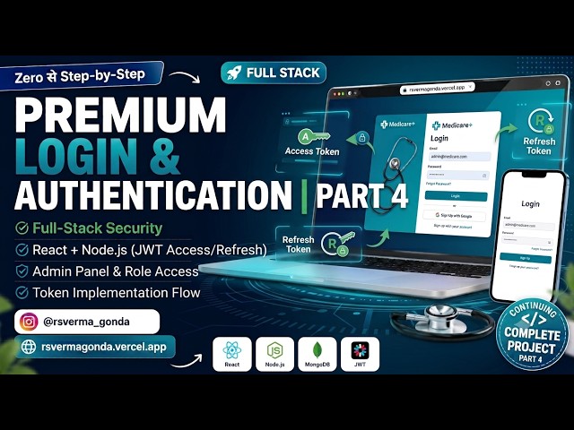 Part-4 Premium Medical Clinic Website Full Stack | React + Tailwind + Node.js + MongoDB + Cloudinary