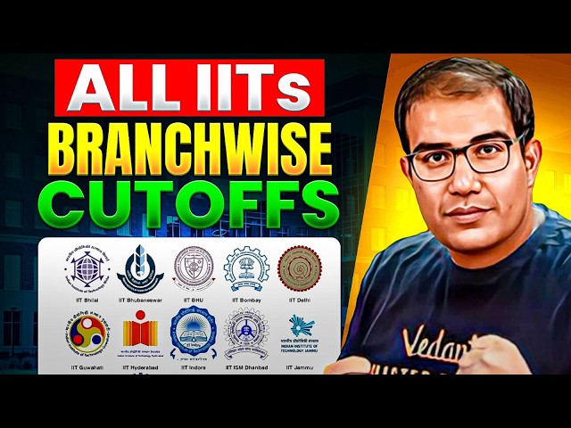 ALL IIT Cutoff for JEE 2026 🔥| Branch wise Closing Marks & Ranks🔍 | Vinay Shur Sir