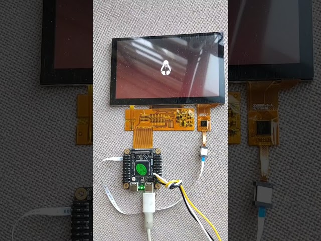 SBC MangoPi-MQ1 on SoC Allwinner D1s RISC-V. LCD Testing