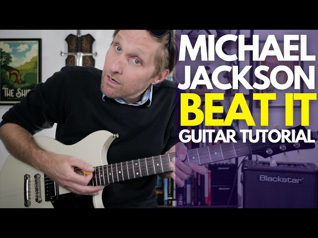Beat It by Michael Jackson Guitar Tutorial - Guitar Lessons with Stuart!