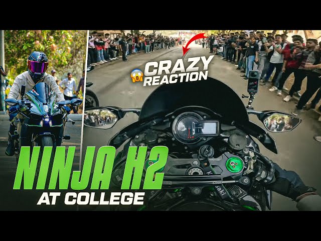 Ninja H2 Leke Chale Gaye College | Crazy Student reaction 😍💥