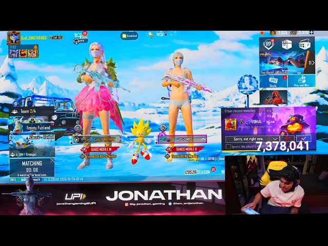 Jonathan Gaming Solo 65 Kills Aggressive  Gameplay 🤯 || Hacker is Back☠️