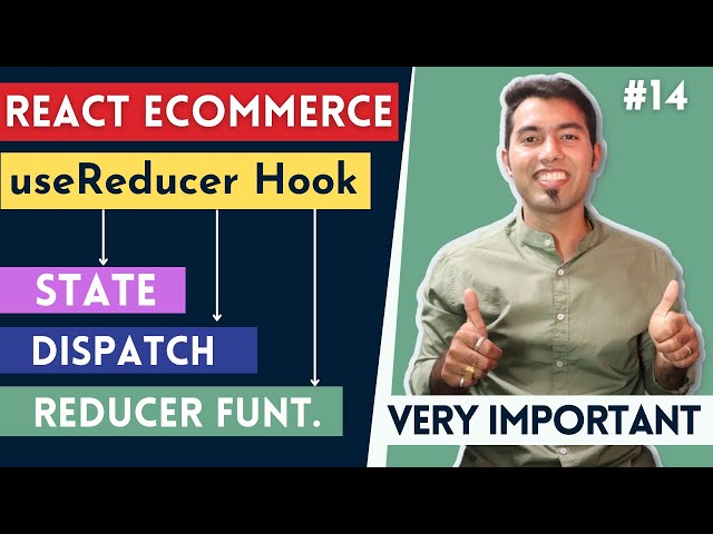 React Ecommerce Website Tutorial in Hindi #14:  State Management using useReducer Hook 🔥