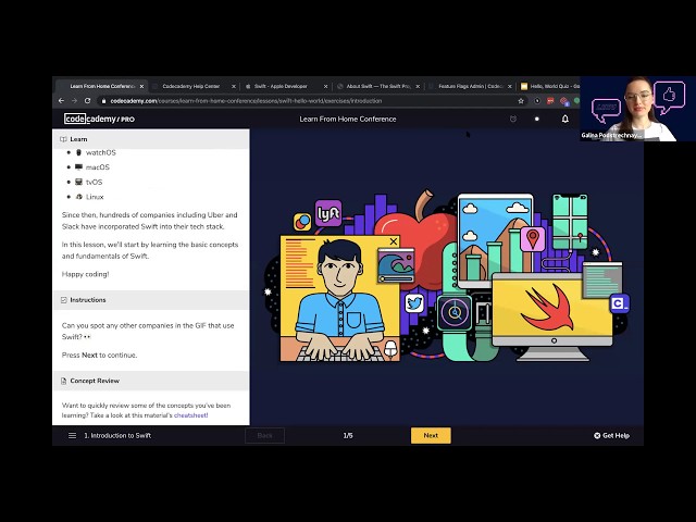 Learn Swift with Codecademy!