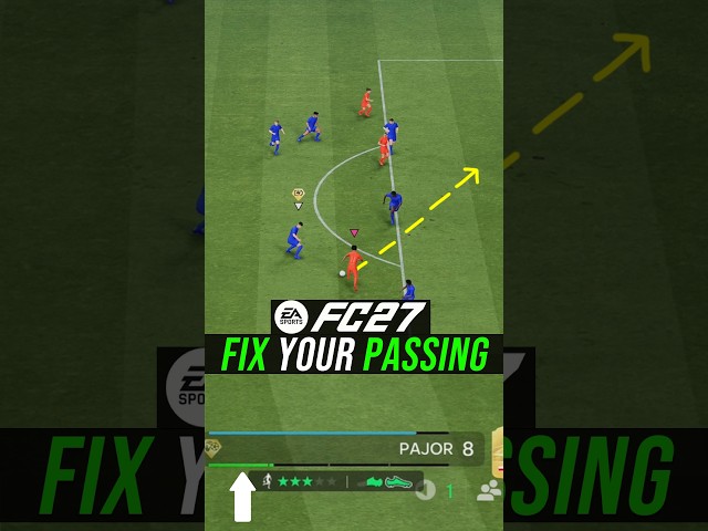 HOW TO FIX YOUR PASSING IN FC 27 AND THROUGH BALLS / PASS TO AIM CORRECTLY - FC 27 #FC27